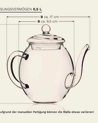 Teteras de borosilicato para servir té floreciente