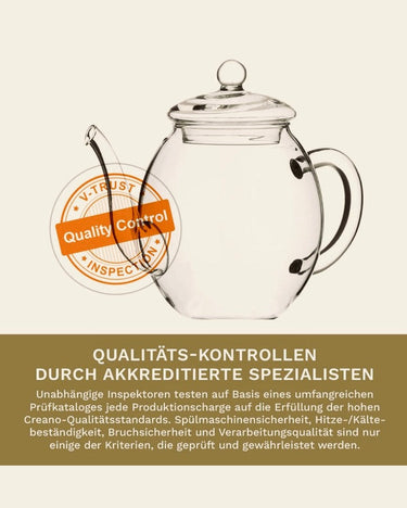 Tetera de cristal Creano para preparar infusiones