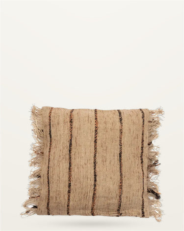 Funda de cojín Oh My Gee beige y negra 40x40 cm