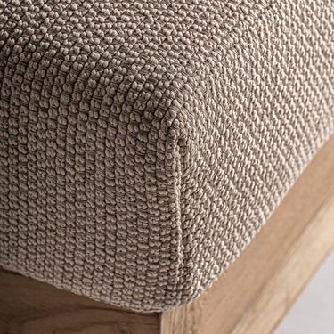 Tumbona de madera de teca reciclada polipropileno beige de Vical, imagen 7