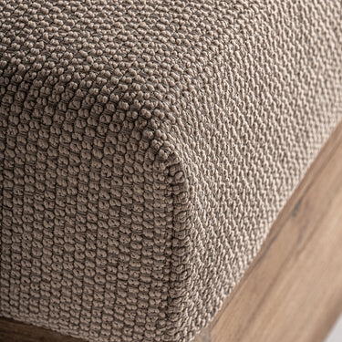 Tumbona de madera de teca reciclada polipropileno beige de Vical, imagen 9