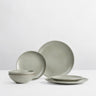 Vajilla de gres verde empolvado para dos de Broste Copenhagen