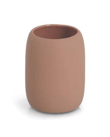 Vaso para cepillos de cerámica moca