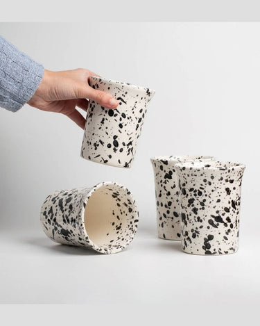 Vaso artesanal de cerámica para mesa natural