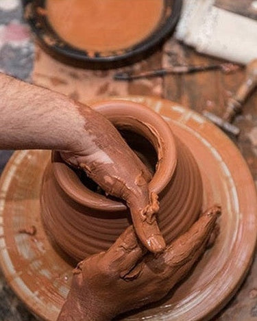Vaso artesanal blanco para agua y bebidas