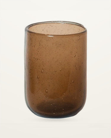 Vaso de vidrio marrón con burbujas Olsson & Jensen