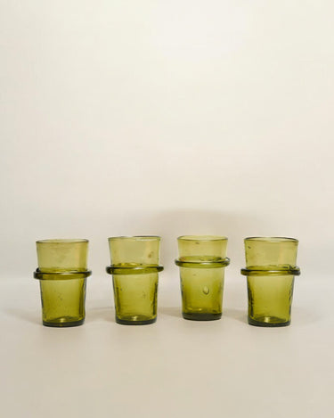 Blown glass tea glasses