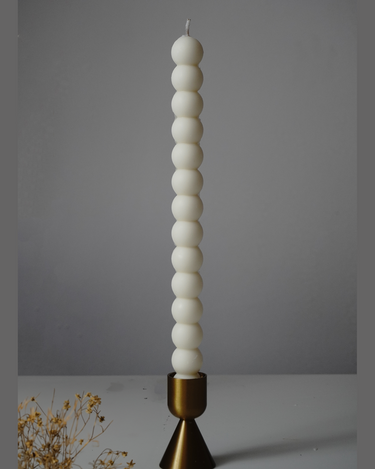 Vela decorativa alta de cera de soja
