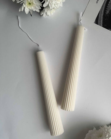 Vela decorativa de cera de soja con forma de columna