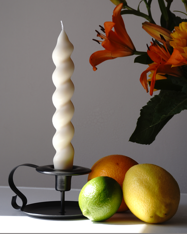 Velas en espiral de lavanda