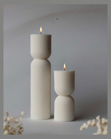 Velas perfumadas artesanales en set de dos
