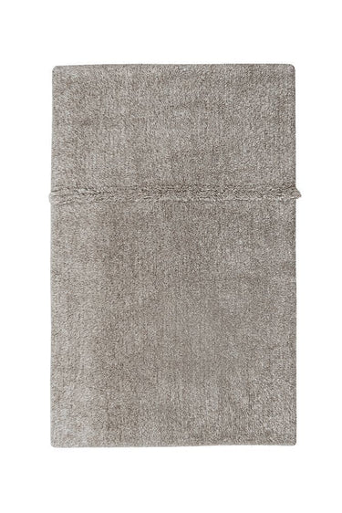 Alfombra lavable de lana Tundra gris de 80 × 140 cm