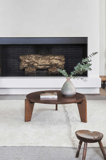 Alfombra Tundra blanca con base antideslizante incluida