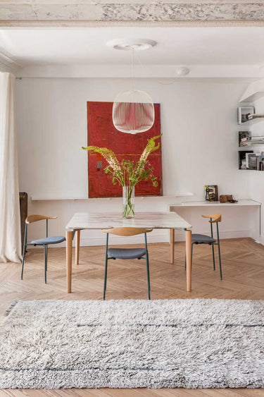 Alfombra Lavable de Lana Winter Calm Gris 170 x 240 cm