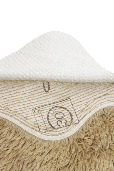 Textura de lana natural beige de la alfombra Woolly